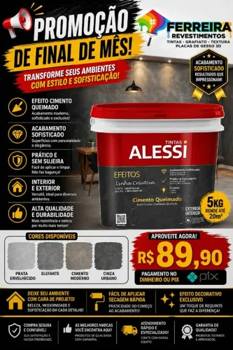 Cimento queimado 5kg alessi 