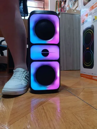 Caixa de som bluetooth pendrive rádio