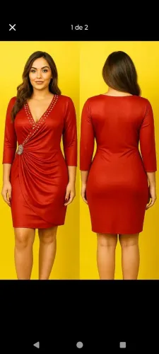 Vestido vermelho de festa 