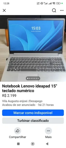 Notebook Lenovo ideapad slin