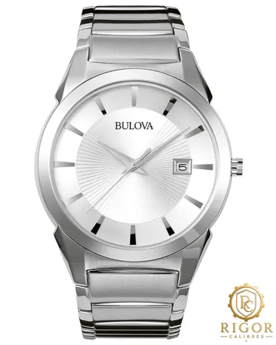 Relógio Masculino Bulova Classic 96B015: Aço Inoxidável, 38mm, Quartzo, Data