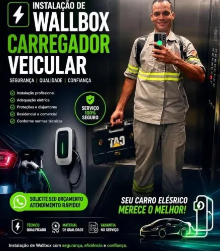 Instalação carregador veiculare Wallbox BH Contagem Betim Lagoa Santa luzia Ibirité Sábara
