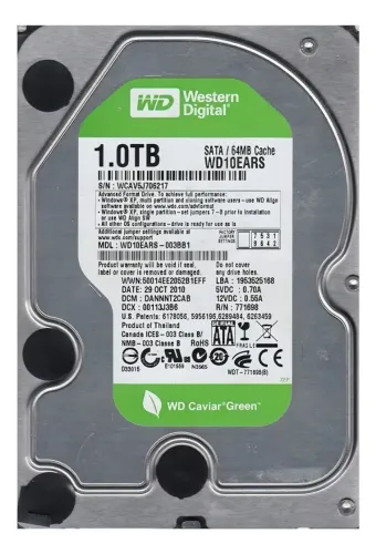 HD de 1 Tera Western Digital Green Tem Conversa