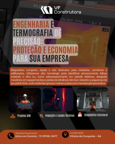 Com a nossa Termografia de Precisão, realizamos um diagnóstico completo, rápido e 100% não