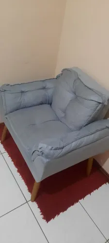 Poltrona cinza estado novo