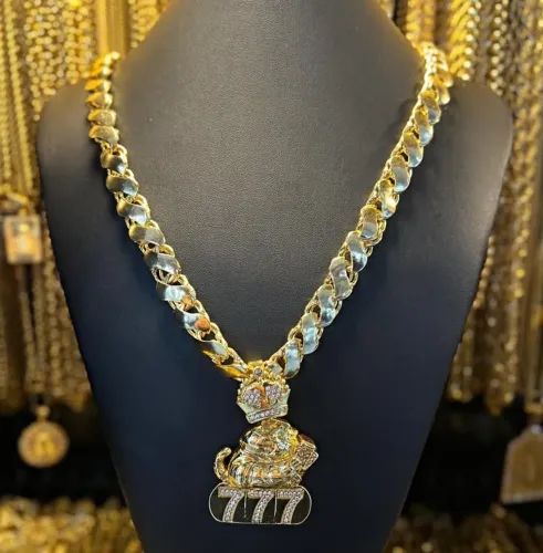 Corrente banhada a ouro 18k