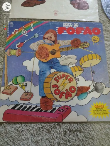 Vendo disco de vinil antigo do Fofão acompanha pôster grande
