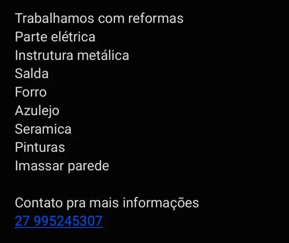 Reformas e reparos