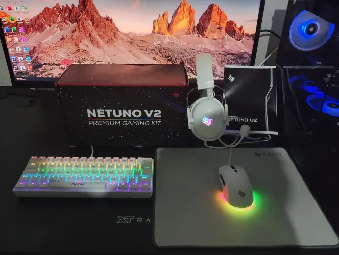 Kit gamer netuno v2 4x1 novo