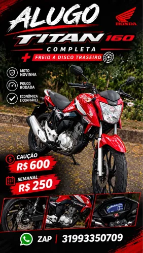 Aluguel de moto sem burocracia