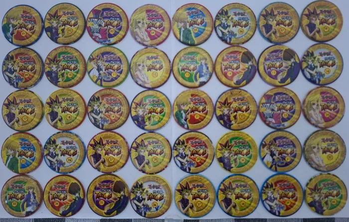 Coleção completa tazos yu-gi-oh! metal