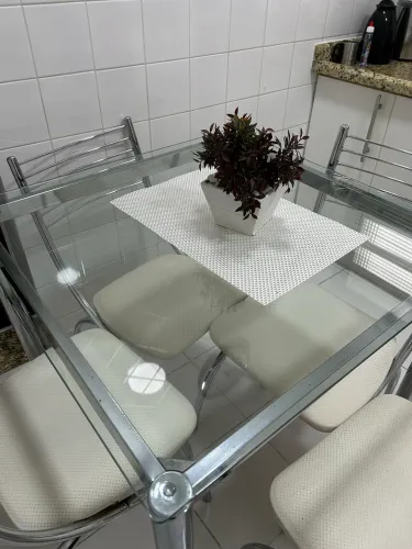 Tampo de mesa vidro quadrado