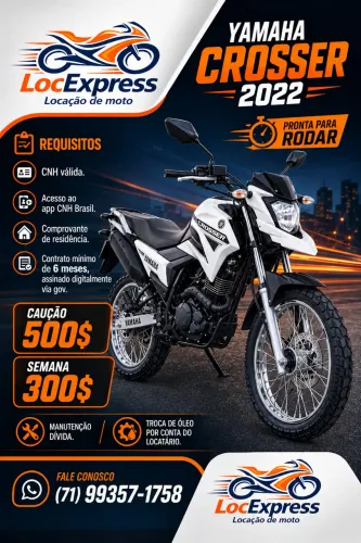 YAMAHA CROSSER 21/22 (LOCAÇÃO)