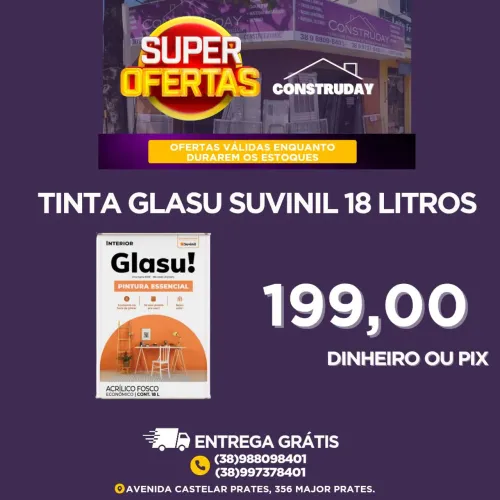 Tinta Glasu da Suvinil 18 Litros