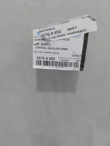 Vendo porta de vidro nova 