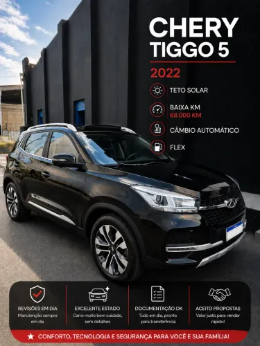 Chery Tiggo 5X TXS 1.5 16V Turbo Flex Aut. 2022