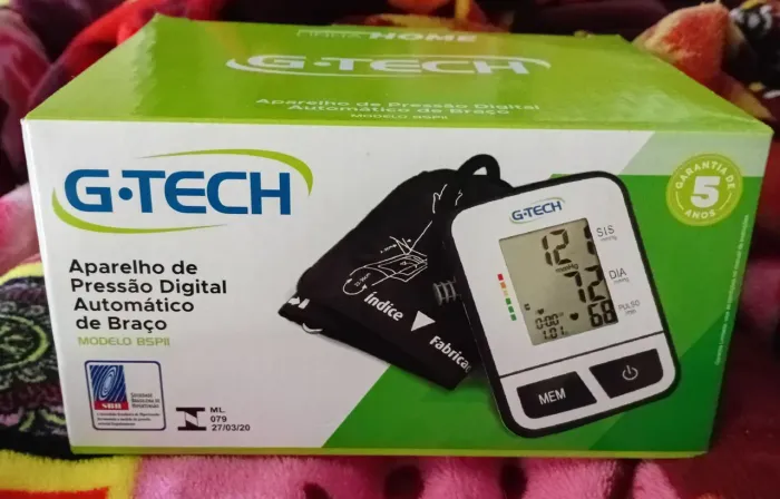 Aparelho de pressão arterial digital de braço G.TECH