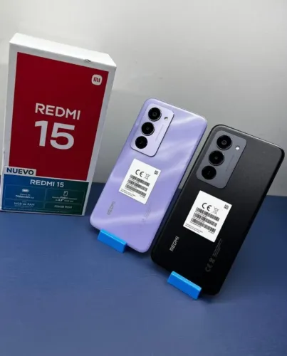 Telefone Super Promoção - Redmi 15 (128/6) Black + Bateria Durável