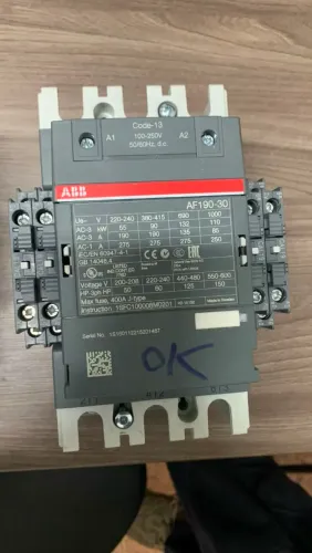 Contatora Abb AF190-30 ( BOBINA E CONTATOS REVISADOS )