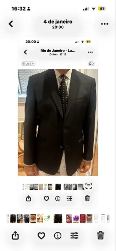 Blazer preto da Broosfield tamanho 42