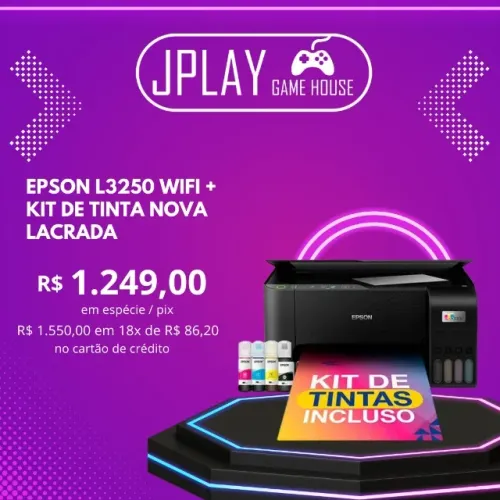Impressora Epson L3250 nova lacrada em até 18x no cartão