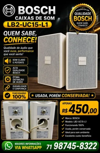 Par de Caixas de Som Bosch