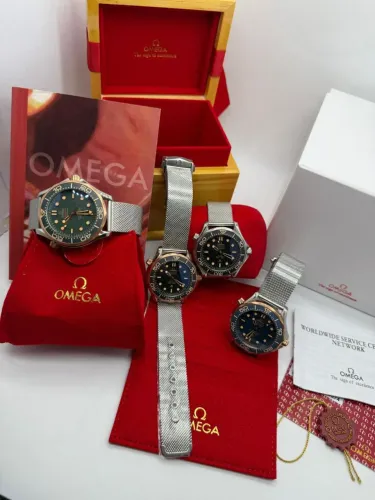 Relógio Estilo Omega Seamaster Diver 300M 007 Edition James Bond 60th Anniversary