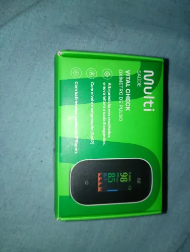 Oxímetro de alta precisão Vital Check marca Multi Saúde