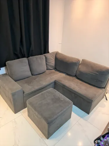 SOFÁ DE CANTO SEMI NOVO (6 lugares)