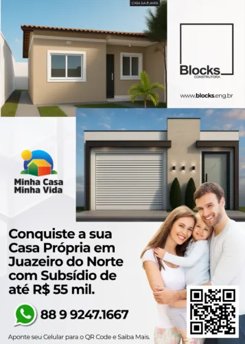 CASAS NOVAS EM JUAZEIRO DO NORTE - PROGRAMA MINHA CASA MINHA VIDA