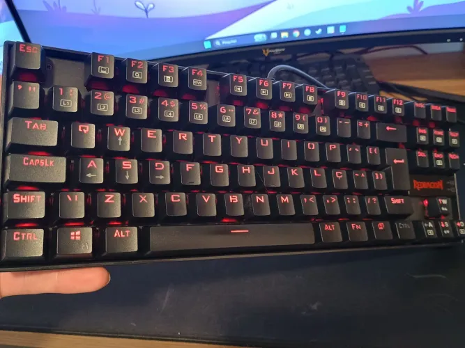 Teclado Mecânico Redragon Kumara K552-2 RGB - Excelente Estado