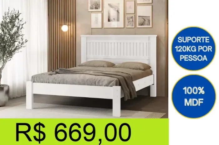 Cama de casal a pronta entrega