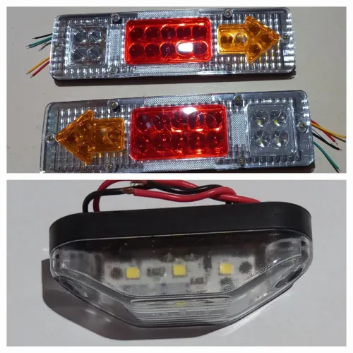 Kit elétrico led carretinha reboque treiler