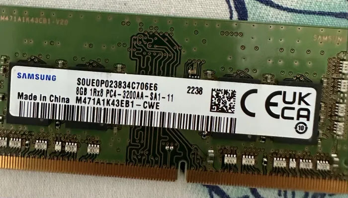 Memória RAM Notebook Samsung 8GB DDR4 3200MHz (Original Lenovo)