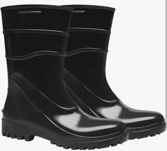 Bota de Borracha Em Pvc Impermeável Forrado Galocha Cano Médio 28Cm - Numeração 40 e 44
