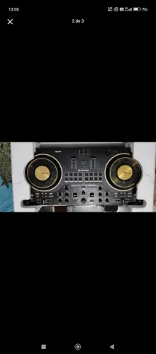 VENDO CONTROLADORA DDJ-REV1 DOURADA SEMI NOVA + NOTEBOOK CHAMA *