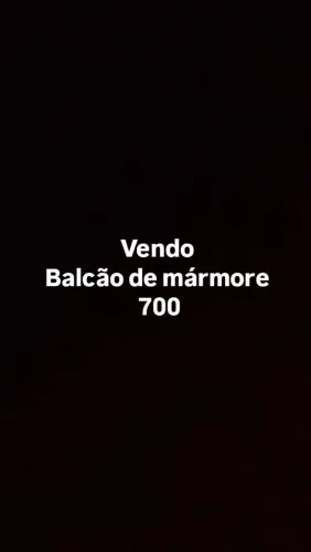 Balcão de mármore