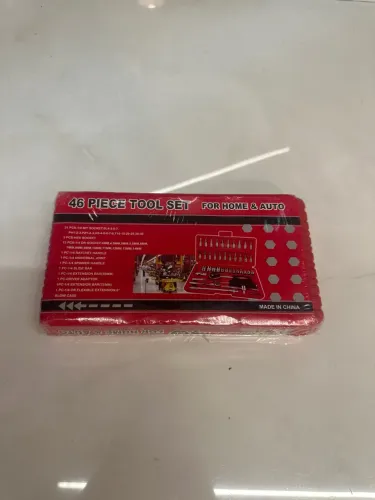 Kit De Ferramentas 40/46 Peças Jogo De Soquetes Chave Catraca Reversível 