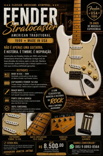 GUITARRA FENDER AMERICAN TRADITIONAL 1999