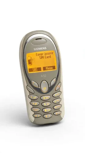 Celular Siemens A52 Retro Antigo Cinza Bege operadora OI Para Colecionador