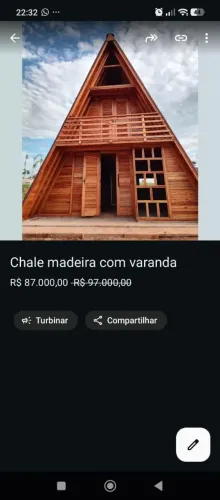 Construção de casas e chalé em madeira vários modelos