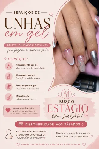 Procuro estágio em salão de beleza