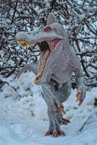 Jurassic World Spinosaurus NANMU Albino Supplanter 2.0