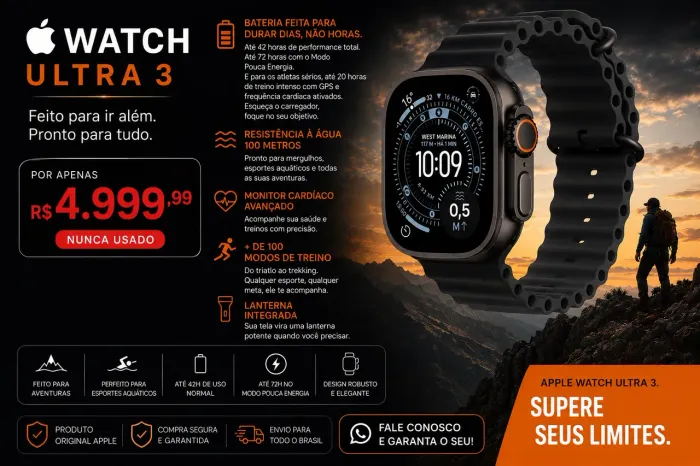 Apple Watch Ultra 3 - 10 dias de uso