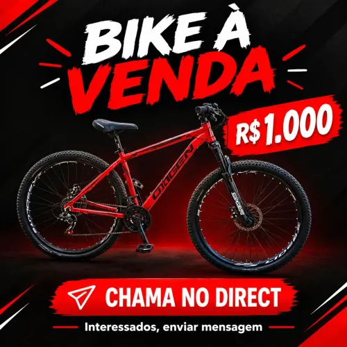 Vendo bike oxigem vermelha toda completa