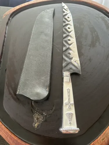 Faca artesanal churrasco cabo lindo