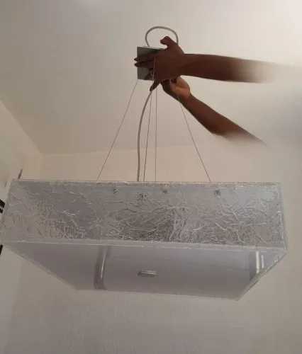 Lustre pendente quadrado