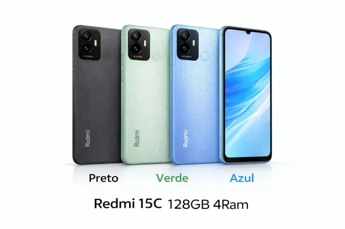 XIAOMI - Redmi 15C 128GB 4RAM - Novo com Garantia 