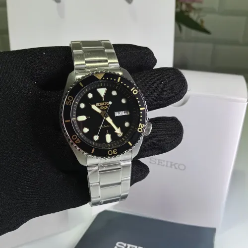 Relógio Novo Original Seiko 5 Sports Black Dial 42,5mm Full Set 