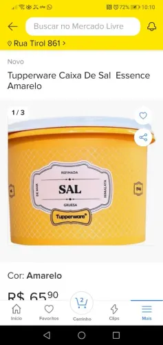 TUPPERWARE CAIXA PARA SAL ESSENCE